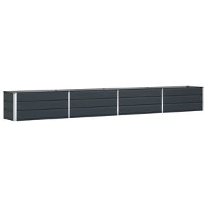 vidaXL Jardini&egrave;re Anthracite 385 x 50 x 45 cm Acier galvanis&eacute;