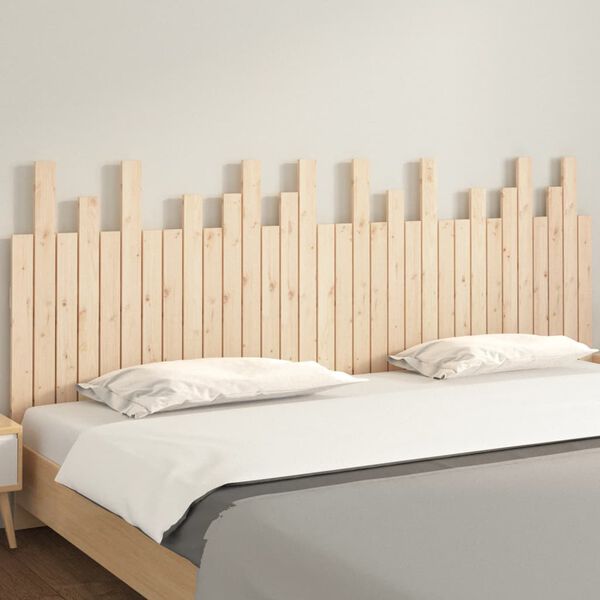 vidaXL T&ecirc;te de lit murale 204x3x80 cm Bois massif de pin