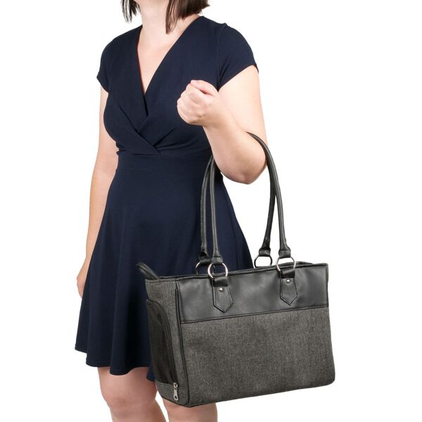 FLAMINGO Sac de transport pour animaux Lior Noir 45x19x29 cm