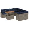vidaXL Ensemble de canap&eacute; de jardin 9 pc 8-Nombre de places