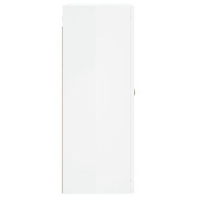 vidaXL Armoires murales 2 pcs blanc brillant bois d'ingénierie