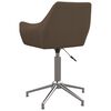 vidaXL Chaises pivotantes &agrave; manger lot de 4 taupe tissu