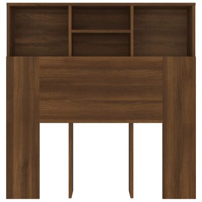 vidaXL Armoire de tête de lit Chêne marron 100x19x103,5 cm