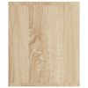 vidaXL Bibliothèque/Meuble TV Chêne sonoma 36x30x143cm Bois ingénierie