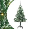 vidaXL Arbre de No&euml;l artificiel floconn&eacute; de neige avec lumi&egrave;re LED