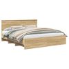 vidaXL Cadre de lit Ch&ecirc;ne Sonoma 180 x 200 cm Bois d'ing&eacute;nierie