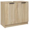 vidaXL Armoire salle de bain Ch&ecirc;ne sonoma 64,5x33,5x59 cm