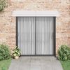 vidaXL Auvent de porte Gris et transparent 240x75 cm PC