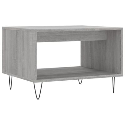 vidaXL Table basse sonoma gris 60x50x40 cm bois d'ingénierie