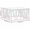 vidaXL Table basse dor&eacute; 80x80x40 cm acier inoxydable et verre