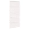 vidaXL Porte de grange 90 x 2,5 x 208 cm Bois de pin massif Blanc