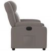 vidaXL Fauteuil inclinable &eacute;lectrique Taupe Tissu
