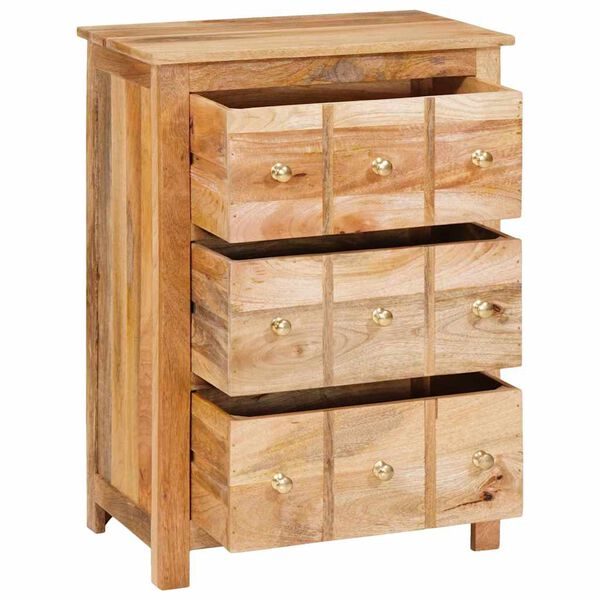 vidaXL Buffet avec tiroir Marron 55 x 35 x 75 cm Bois de mangue massif