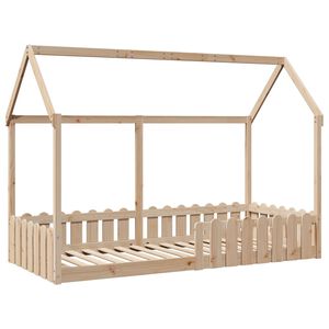 vidaXL Cadre de lit d'enfants forme de maison sans matelas pin massif