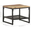 vidaXL Table d'appoint 40x40x35 cm Bois de r&eacute;cup&eacute;ration massif