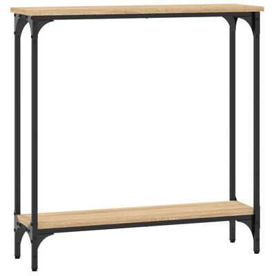 vidaXL Table console chêne sonoma 75x22,5x75 cm bois d'ingénierie