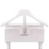 vidaXL Portant à vêtements avec armoire Bois Blanc