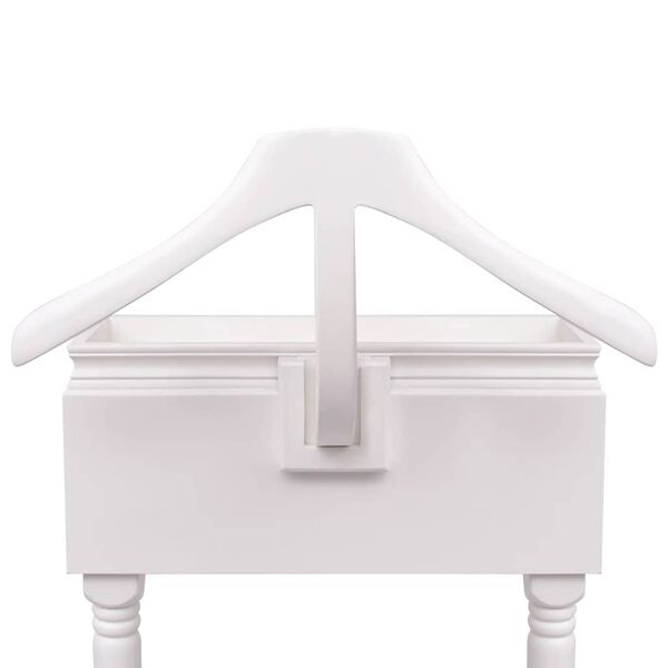 vidaXL Portant à vêtements avec armoire Bois Blanc