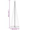 vidaXL Arbre de No&euml;l c&ocirc;ne 310 LED Color&eacute;es 100x300 cm