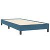 vidaXL Sommier &agrave; lattes de lit et matelas bleu fonc&eacute; 90x220 cm velours