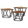 vidaXL Table basse 3 pc Bois Ancien 50 x 50 x 40 cm
