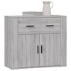 vidaXL Buffet Sonoma gris 80x33x70 cm Bois d'ingénierie