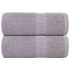 vidaXL Serviettes d'invit&eacute; FROGN 2 pcs gris 30x50 cm 360 g/m&sup2;