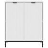 vidaXL Buffet Blanc brillant 69,5 x 33 x 82 cm Bois d'ing&eacute;nierie