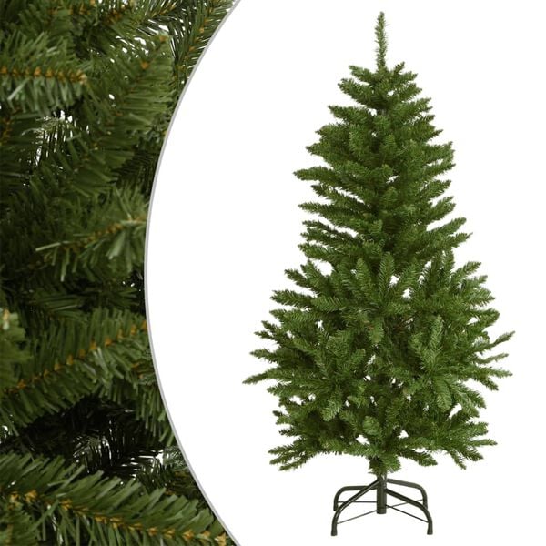 vidaXL Sapin de Noël artificiel à charnières avec support vert 120 cm