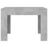 vidaXL Table basse gris béton 50x50x35 cm bois d'ingénierie