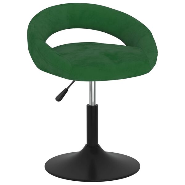 vidaXL Tabouret de bar Vert fonc&eacute; Velours