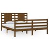 vidaXL Cadre de lit sans matelas marron miel 160x200cm bois pin massif