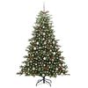 vidaXL Sapin de No&euml;l artificiel Vert 180 cm PVC, m&eacute;tal et plastique