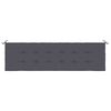 vidaXL Coussin de banc de jardin anthracite 180x50x3 cm tissu oxford
