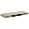 vidaXL &Eacute;tag&egrave;res murales flottantes 2 pcs ch&ecirc;ne 60x23,5x3,8 cm MDF