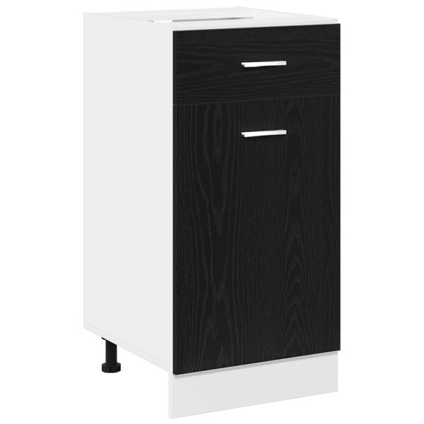 vidaXL Armoire suspendue avec tiroir Ch&ecirc;ne noir 40 x 46 x 81,5 cm
