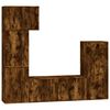 vidaXL Ensemble de meubles TV 5 pcs Ch&ecirc;ne fum&eacute; Bois d'ing&eacute;nierie