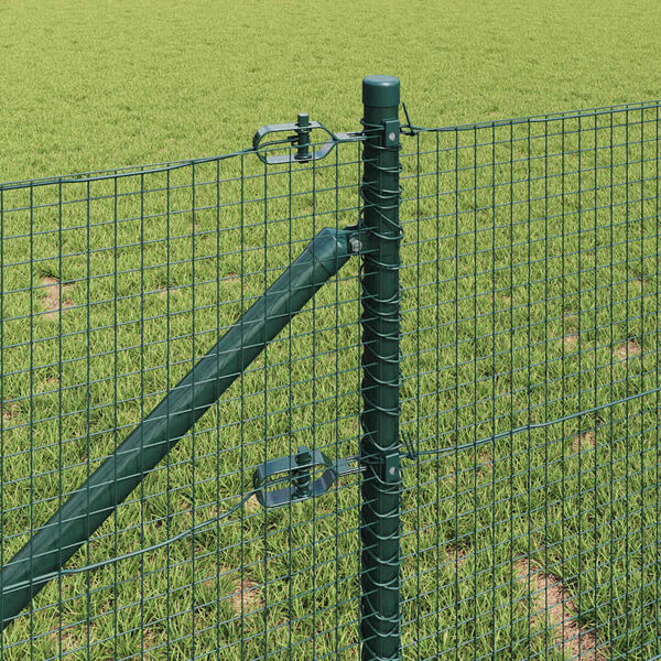 vidaXL Poteau de cl&ocirc;ture. Vert 25 x 0,5 m (maille de 19 x 19 mm) Acier