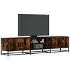 vidaXL Meuble TV chêne fumé 180x35x41 cm bois d'ingénierie