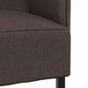 vidaXL Canap&eacute; &agrave; Haut Dossier 101cm Marron fonc&eacute; tissu