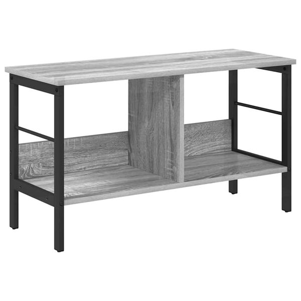 vidaXL &Eacute;tag&egrave;re Gris Sonoma 82 x 32 x 47 cm Bois d'ing&eacute;nierie