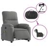 vidaXL Fauteuil inclinable de massage électrique gris foncé