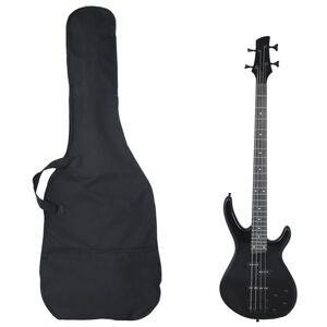 vidaXL Guitare basse &eacute;lectrique pour d&eacute;butants avec sac noir 4/4 46