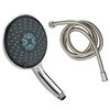 vidaXL Pomme de douche multifonctionnelle &agrave; main et tuyau 1,5 m Chrome