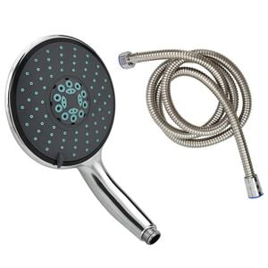 vidaXL Pomme de douche multifonctionnelle &agrave; main et tuyau 1,5 m Chrome