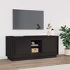 vidaXL Meuble TV noir 102x35x45 cm bois d'ing&eacute;nierie