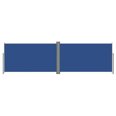 vidaXL Auvent latéral rétractable Bleu 160x600 cm