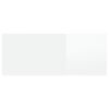 vidaXL Tête de lit Blanc brillant 200x1,5x80 cm Bois d'ingénierie