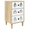 vidaXL Table de chevet HANAU Ch&ecirc;ne Sonoma 36 x 33 x 60 cm