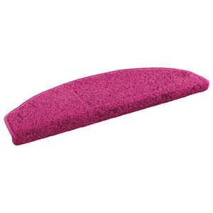 vidaXL Tapis d'escalier auto-adh&eacute;sifs 15 pcs Rose 80 x 24,5 x 3,5 cm